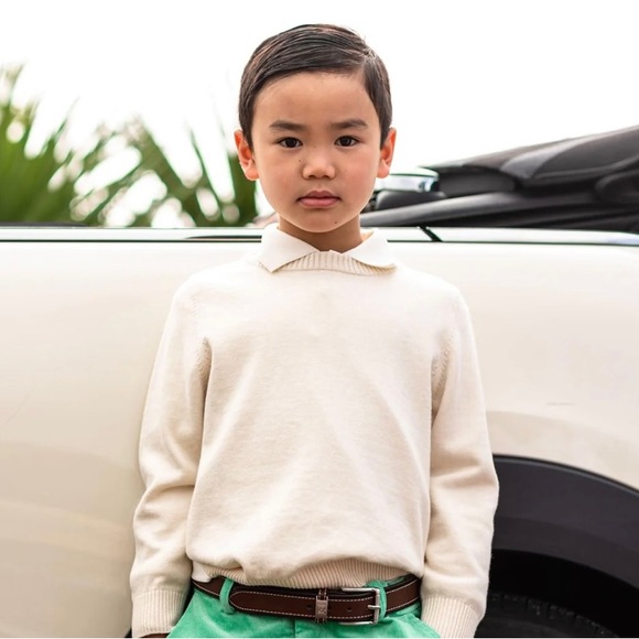 Henry Duvall Other - Henry Duvall Toddler Ivory Crewneck Sweater Size 2T 95% Cotton 5% Cashmere